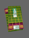 Madurai Sungudi Saree with checked Jari Design