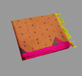 Negamam Cotton - Orange - Magenta Pink Border
