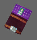 Violet Madurai Sungudi Cotton Saree with Maroon Contrast Rettapet Border