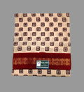 Sungudi Saree - Block Print - Off White - Diamond Outline